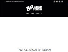 Tablet Screenshot of bpdancestudio.com